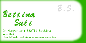 bettina suli business card